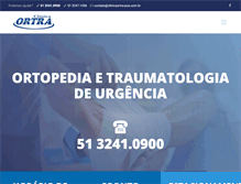 Tablet Screenshot of clinicaortra-poa.com.br